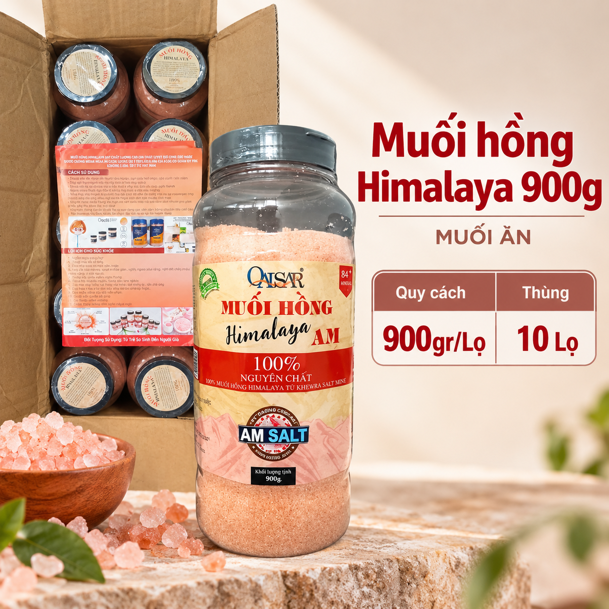 Quảng cáo Muối Hồng Himalaya 900g
